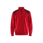 Sweat camionneur avec dtails aux paules - rouge et noir - l blaklader