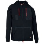 Sweat zipp multipoches  capuche speed en coton et polyester - noir - taille m kiplay