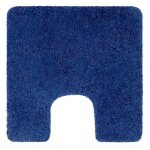 Tapis de bain - microfibre - anti - d�rapant - highland - 55x55cm - bleu marine spirella