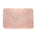 Tapis de bain - microfibre - antid�rapant - highland - 55x65cm - rose clair spirella