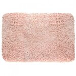 Tapis de bain - microfibre - antid�rapant - highland - 60x90cm - rose clair spirella