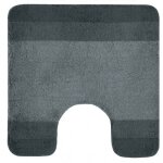 Tapis de wc - microfibre - antid�rapant - balance - 55x55cm - gris spirella