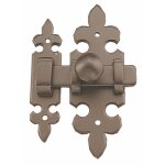 Targette à pène plat - fer patiné - 680 bricozor Targette à pène plat - fer patiné - 680 bricozor