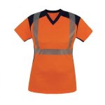 Tee - shirt femme - haute visibilit� - orange fluo - 2xl - bahia t2s