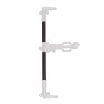 Tige ronde pour espagnolettes de volets - longueur 2270 mm - noir torbel