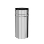 Tubage rigide inox 304 - simple paroi - longueur 50 cm - diam�tre 125 mm ten