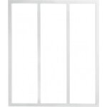Verri�re int�rieure 3 carreaux 108 x 93, 2 cm blanc kit atelier