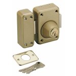 Verrou en applique de sret - double cylindre - pne 200 mm - v 136 vachette