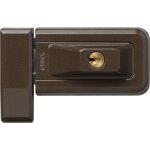 Verrou � cl� pour fen�tre oscillo - battant - en applique - 3030 - marron abus