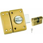 Verrou cylindre / bouton - 45 mm - bronze + cylindre 30 / 30 - classik abus