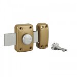 Verrou de porte -  bouton et cylindre 30 mm - pne 160 mm - capital fth thirard