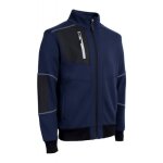 Veste de travail thermique bleue marine mikan - avec col montant - taille l coverguard