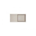 vier encastrable - fragranit - 1 cuve + gouttoir - coloris caf - mrg611 - xl franke
