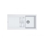 vier maris fragranit + encastrer mrg651 blanc artic 970 x 500 mm franke