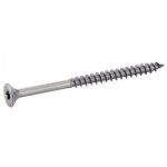 Vis � bois agglom�r� - t�te frais�e - torx - inox a4 - 4, 5x60 / 36 - b200 acton