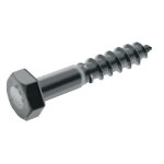 Vis à bois - tirefond - tête hexagonale - inox a2 - th 12x80 b50 acton Vis à bois - tirefond - tête hexagonale - inox a2 - th 12x80 b50 acton