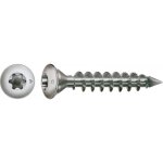 Vis pour pied de poteau, inox a2, filetage complet, t�te frais�e bomb�e spax