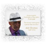 Photo dtoure et texte matriau plexiglass (garantie 5 ans) dimensions 24 x 18 cm socle avec systme ...