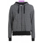 Accueil fashion sweat full zip deha herringbone milk jacquard