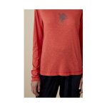 Accueil fashion tee - shirt diplodocus ml col v flamme quetzal mandarine