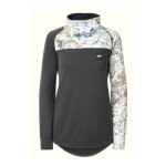 Accueil haut technique picture blossom grid fleece shrub / black