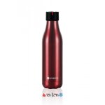 Accueil summer bouteille isotherme les artistes bottle up time'up 500ml rouge metal mat