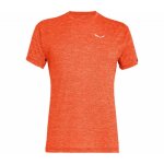 Accueil summer tee - shirt salewa puez melange dry m s / s red orange melange