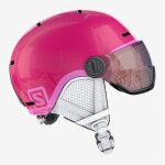 Accueil winter casque de ski salomon grom visor glossy pink Accueil winter casque de ski salomon grom visor glossy pink