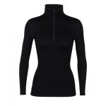 Accueil winter icebreaker womens 260 tech ls half zip black