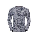 Accueil winter odlo t - shirt ml active warm originals grey melange aop