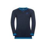 Accueil winter odlo t - shirt ml performance warm bleu