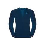 Accueil winter odlo t - shirt performance warm bleu
