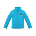 Accueil winter poivre blanc fleece sweater aqua blue