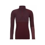 Accueil winter pull ortovox 230 competition zip neck dark wine blend