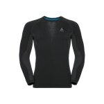 Accueil winter t - shirt odlo ml performance warm black / concrete grey
