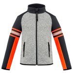 Accueil winter veste polaire graphique poivre blanc grey melange / black