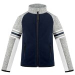 Accueil winter veste polaire graphique poivre blanc multico gothic blue