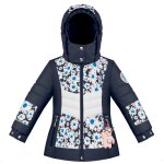Accueil winter veste de ski graphique poivre blanc multico daisy blue