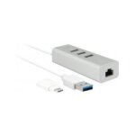 Accessoire pour novodio novodio hub 3 ports usb 3. 0 + gigabit ethernet avec adaptateur usb - c