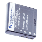 Batterie type videoshot ca np - 40