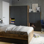 Armoire 3 portes fargo chambre ado - graphite - petitechambre. fr