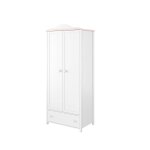 Armoire double pour chambre fille luna - blanc - petitechambre. fr