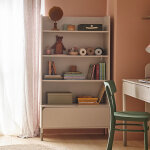 Bibliothèque largeur 90 cm harmony couleur cachemire - gris - petitechambre. fr Bibliothèque largeur 90 cm harmony couleur cachemire - gris - petitechambre. fr