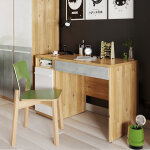 Bureau plano pour enfant chne et blanc - petitechambre. fr