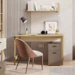 Bureau avec tiroirs de la collection lenny pour chambre adolescent - beige - petitechambre. fr