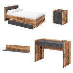 Chambre complte ado fargo style industriel - graphite - petitechambre. fr
