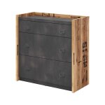 Commode fargo pour chambre ado industrielle - graphite - petitechambre. fr