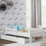 Lit enfant paul taille et couleur personnalisable - blanc - 80 cm x 160 cm - petitechambre. fr