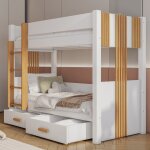 Lit superposé arten deux couchage avec tiroirs - blanc - 70 cm x 160 cm - petitechambre. fr Lit superposé arten deux couchage avec tiroirs - blanc - 70 cm x 160 cm - petitechambre. fr