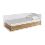 Massi - lit 90 cm x200 cm avec coffre de rangement et matelas blanc et chêne hickory - petitechambre. ... Massi - lit 90 cm x200 cm avec coffre de rangement et matelas blanc et chêne hickory - petitechambre. ...